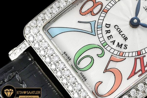 FM147A -Long Island Ld 952QZ DIAMSSLE (Blk) Wht GF Swiss Qtz modelleri