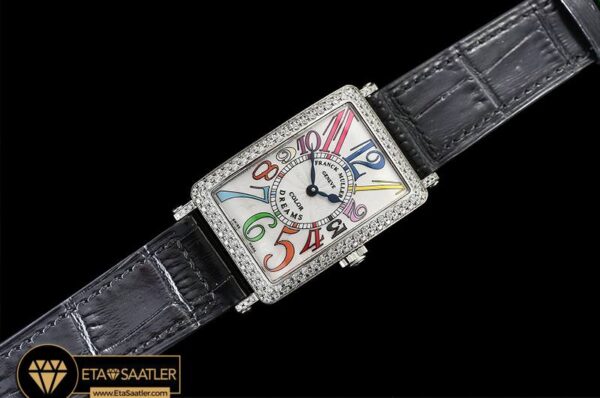 FM147A -Long Island Ld 952QZ DIAMSSLE (Blk) Wht GF Swiss Qtz modelleri