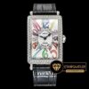 Franck Muller Long Island Ladies Renkli Gösterge Siyah Kordon Swiss ETA