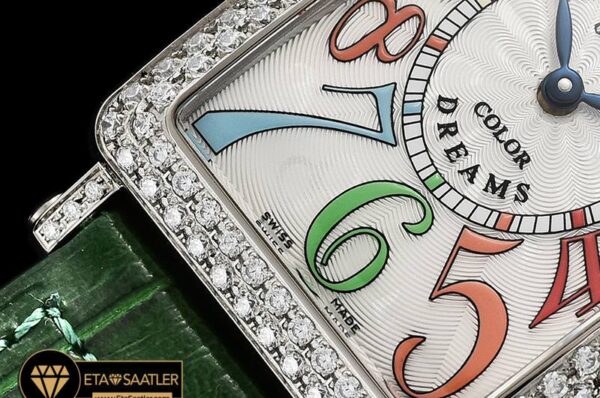 FM147B -Long Island Ld 952QZ DIAMSSLE (Grn) Wht GF Swiss Qtz modelleri