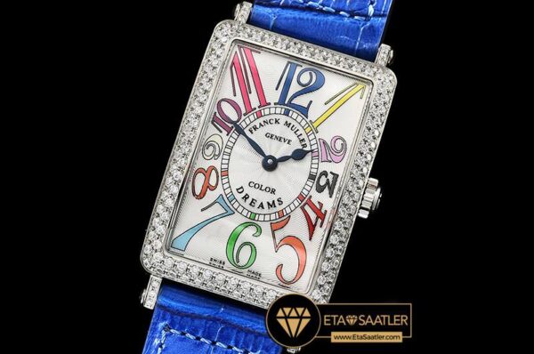 FM147C -Long Island Ld 952QZ DIAMSSLE (Blue) Wht GF Swiss Qtz modelleri