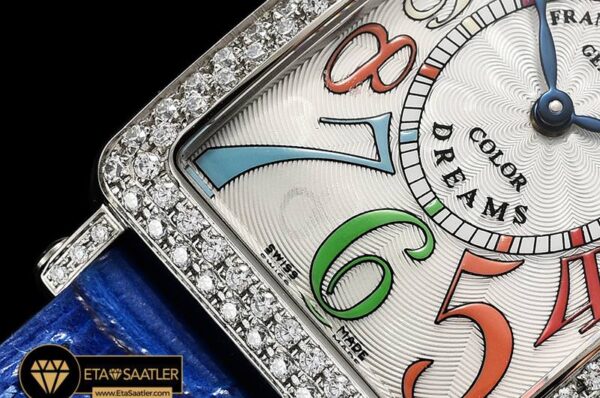 FM147C -Long Island Ld 952QZ DIAMSSLE (Blue) Wht GF Swiss Qtz modelleri