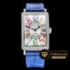 Franck Muller Long Island Ladies Renkli Gösterge Mavi Kordon Swiss ETA