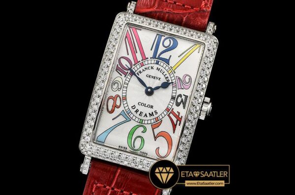 FM147D -Long Island Ld 952QZ DIAMSSLE (Red) Wht GF Swiss Qtz modelleri