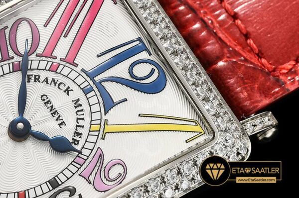 FM147D -Long Island Ld 952QZ DIAMSSLE (Red) Wht GF Swiss Qtz modelleri