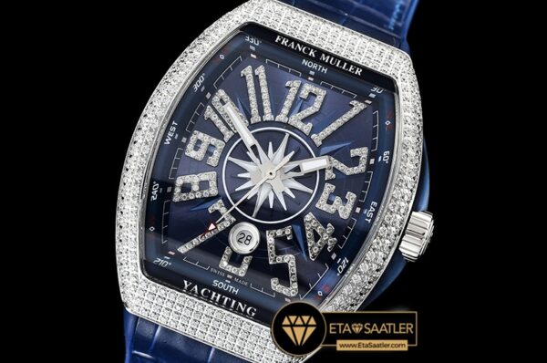 FM151 – Vanguard Mens V45 Diams SSLERU Blue Diam ABF Asia 2824 modelleri