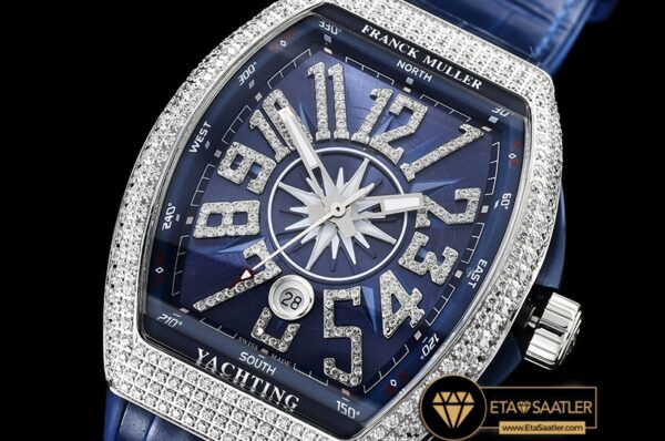 FM151 – Vanguard Mens V45 Diams SSLERU Blue Diam ABF Asia 2824 modelleri