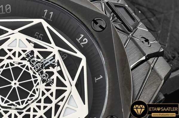 HUB0389C – Big Bang Sang Bleu Ltd Ed PVDLE Black TMF Miyota 27J modelleri