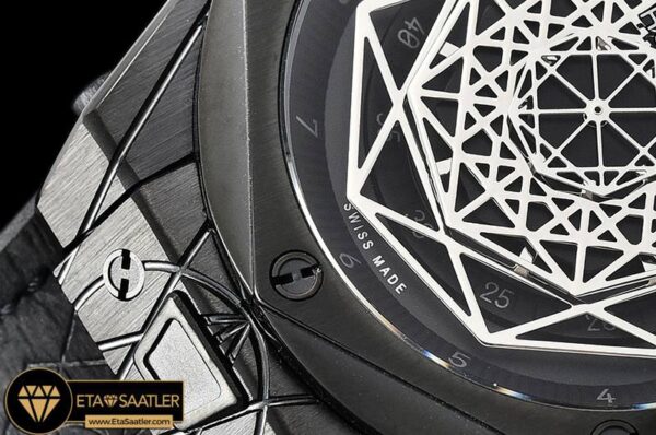 HUB0389C – Big Bang Sang Bleu Ltd Ed PVDLE Black TMF Miyota 27J modelleri