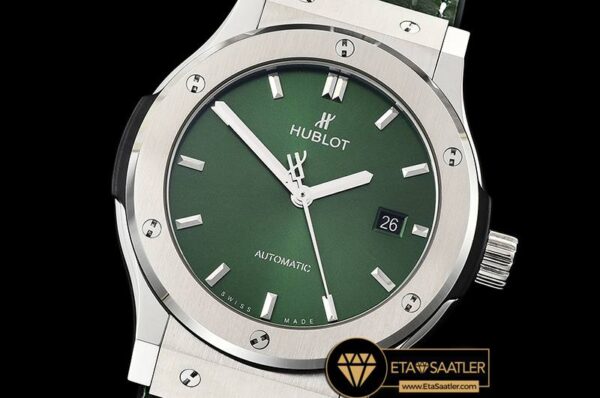 HUB0388 – Classic Fusion Bang 42mm SSLERU Green JJF A2892 Mod modelleri