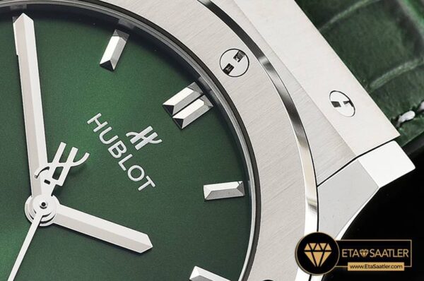 HUB0388 – Classic Fusion Bang 42mm SSLERU Green JJF A2892 Mod modelleri