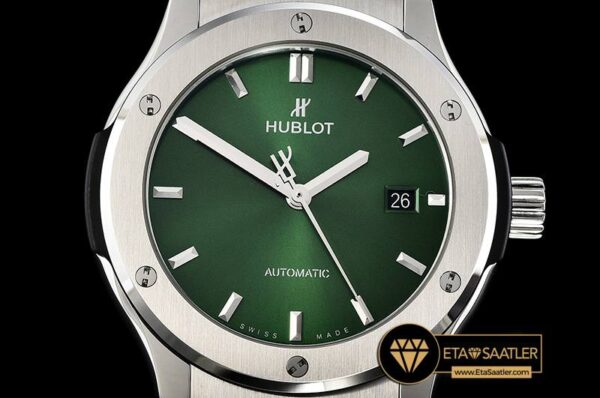 HUB0388 – Classic Fusion Bang 42mm SSLERU Green JJF A2892 Mod modelleri