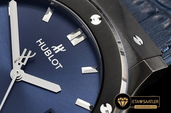 HUB0392C – Classic Fusion Bang 42mm DLCLERU Blue JJF A2892 modelleri