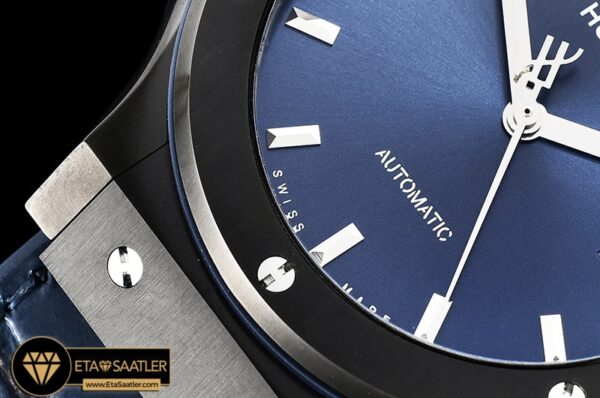 HUB0392C – Classic Fusion Bang 42mm DLCLERU Blue JJF A2892 modelleri