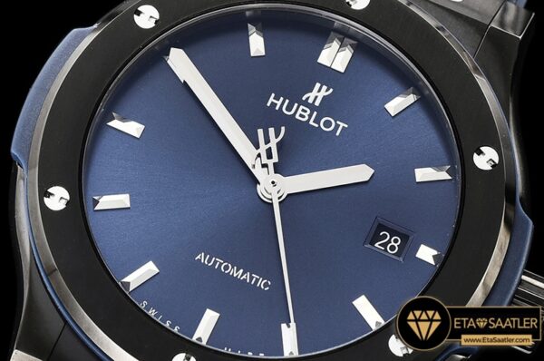 HUB0392C – Classic Fusion Bang 42mm DLCLERU Blue JJF A2892 modelleri