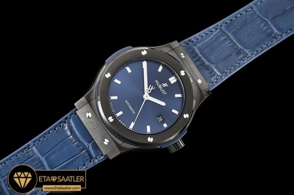 HUB0392C – Classic Fusion Bang 42mm DLCLERU Blue JJF A2892 modelleri