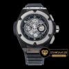 Hublot King Power Unico 818460 PVD Kaplama Çelik Kasa Pembe Altın Bezel Gri İskelet Kadran ETA