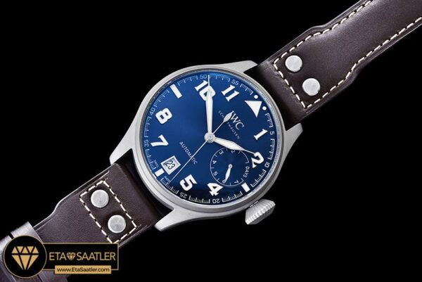 IWC0340A – Big Pilot LPP SandBlasted SSLE Blue YLF A521111 modelleri