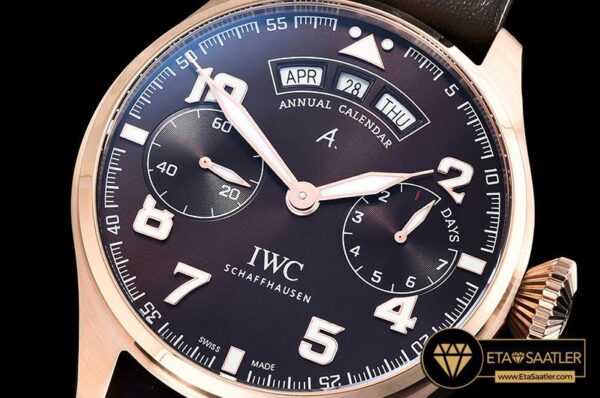 IWC0387B – Big Pilot Annual Cal. St Exp RGLE Brown YLF A52850 modelleri