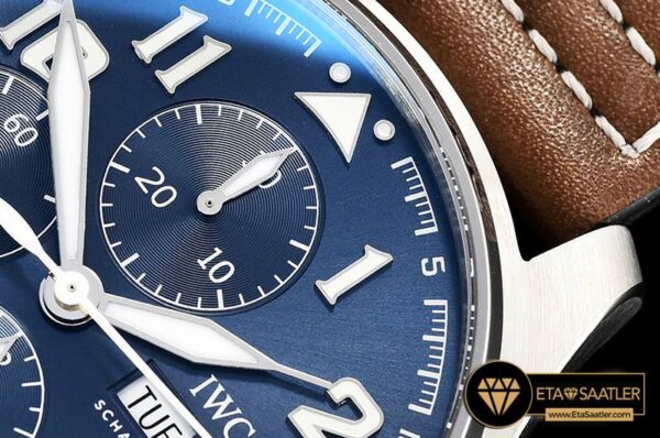 IWC0409 – Pilot Chrono Le Petit 377721 SSLE Blue ZF A7750 modelleri
