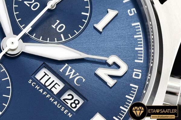 IWC0409 – Pilot Chrono Le Petit 377721 SSLE Blue ZF A7750 modelleri