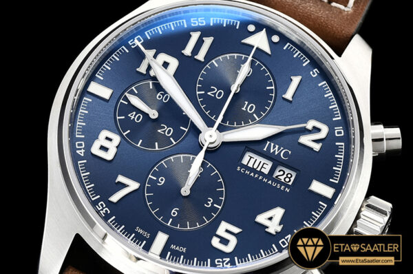 IWC0409 – Pilot Chrono Le Petit 377721 SSLE Blue ZF A7750 modelleri