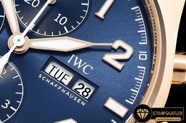 IWC0410 – Pilot Chrono Le Petit 377721 RGLE Blue ZF A7750 modelleri