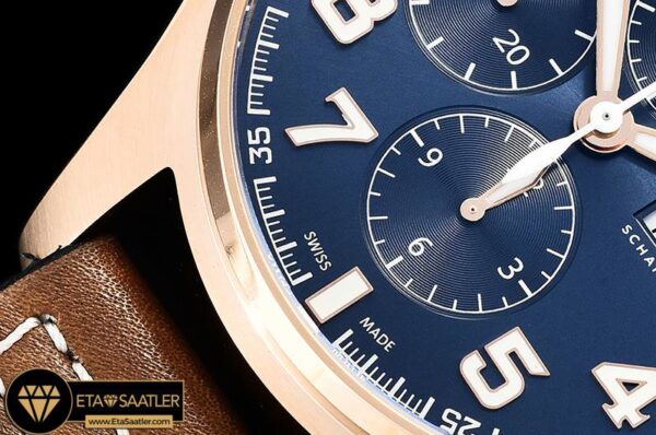 IWC0410 – Pilot Chrono Le Petit 377721 RGLE Blue ZF A7750 modelleri