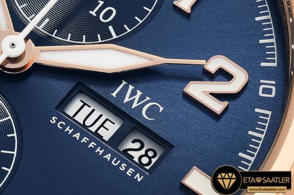 IWC0410 – Pilot Chrono Le Petit 377721 RGLE Blue ZF A7750 modelleri