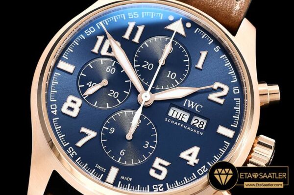 IWC0410 – Pilot Chrono Le Petit 377721 RGLE Blue ZF A7750 modelleri