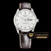 Longines Master Collection DayDate Deri Kordon Beyaz Kadran ETA