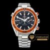 Omega Planet Ocean Chronograph Turuncu Metalik Bezel Çelik Kasa Siyah Kadran ETA