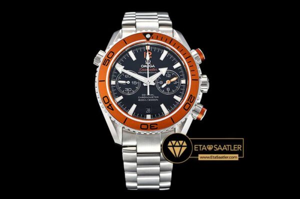 Omega Planet Ocean Chronograph Turuncu Metalik Bezel
