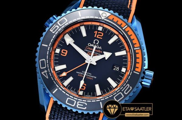 OMG0532 – Planet Ocean 45mm GMT Blue DLCNY Black JHF A23J Mod modelleri