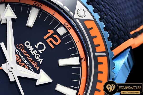 OMG0532 – Planet Ocean 45mm GMT Blue DLCNY Black JHF A23J Mod modelleri