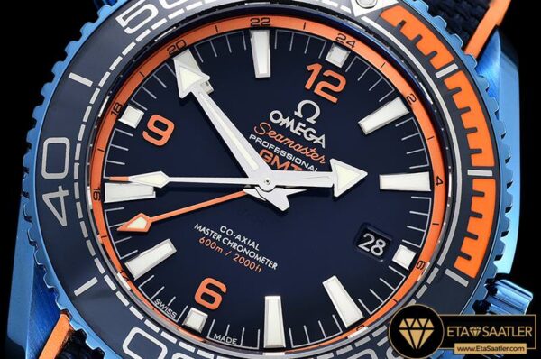 OMG0532 – Planet Ocean 45mm GMT Blue DLCNY Black JHF A23J Mod modelleri