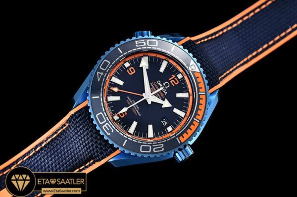 OMG0532 – Planet Ocean 45mm GMT Blue DLCNY Black JHF A23J Mod modelleri