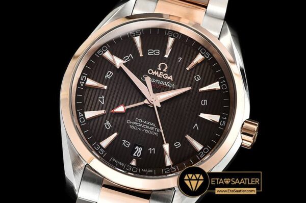 OMG0558 – Aqua Terra 150M GMT RGSS Brown VSF Ultimate Asia 8605 modelleri