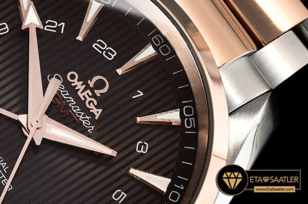 OMG0558 – Aqua Terra 150M GMT RGSS Brown VSF Ultimate Asia 8605 modelleri