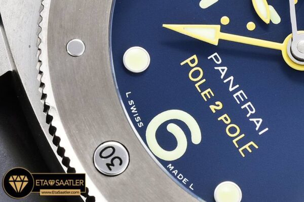 PN719SRU1 – PAM719 Submersible 1950 GMT TIRU Blue V6F P9001 Mod modelleri