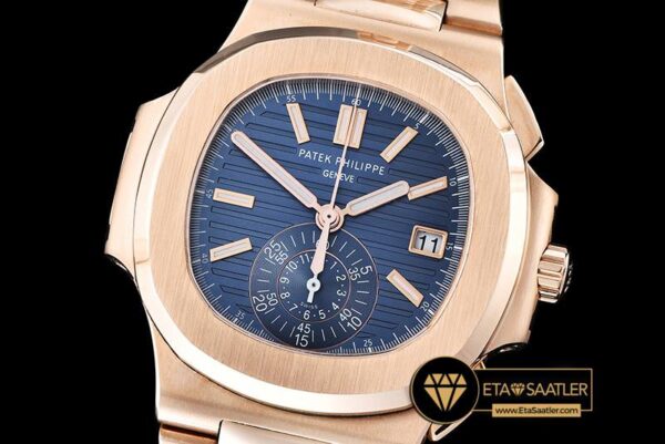 PP0199A – 5980 Nautilis Chrono RGRG Blue BP A-7750 modelleri