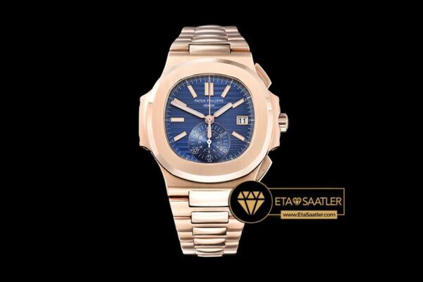 PP0199A – 5980 Nautilis Chrono RGRG Blue BP A-7750 modelleri