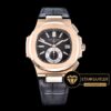 Patek Philippe Nautilus Chronograph 5980 Pembe Altın Kasa Siyah Kadran ETA