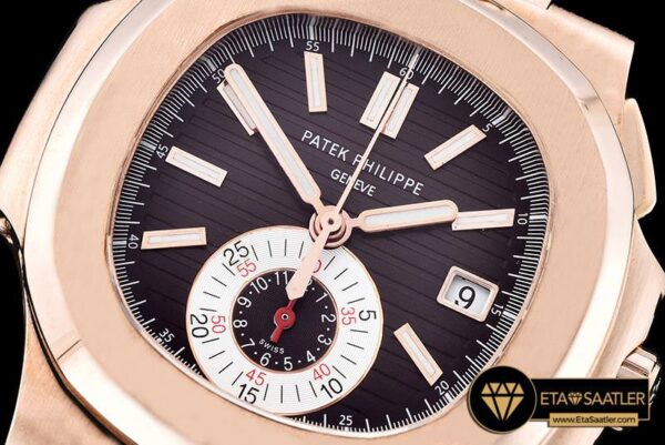 PP0210A –  5980 Nautilis Chrono 18K Wrapped RGLE Brown BP A7750 modelleri