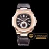 Patek Philippe Nautilus Chronograph 5980 Pembe Altın Kasa Kahverengi Kadran 18K ETA