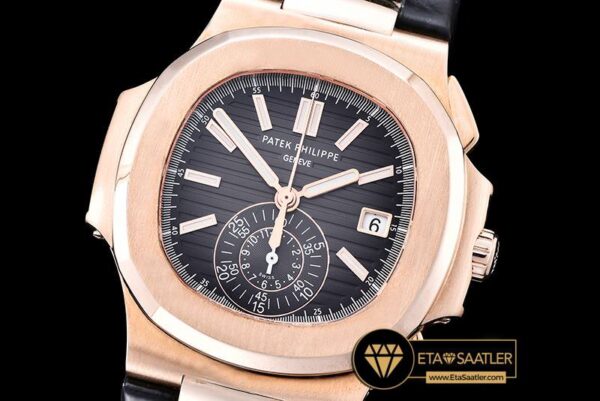 PP0210B –  5980 Nautilis Chrono 18K Wrapped RGLE Black BP A7750 modelleri