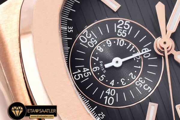 PP0210B –  5980 Nautilis Chrono 18K Wrapped RGLE Black BP A7750 modelleri