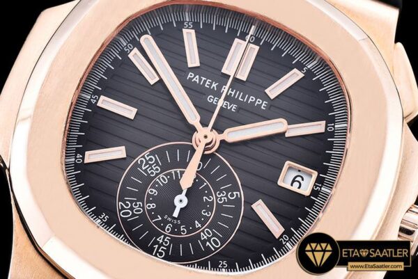 PP0210B –  5980 Nautilis Chrono 18K Wrapped RGLE Black BP A7750 modelleri