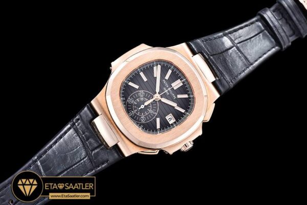 PP0210B –  5980 Nautilis Chrono 18K Wrapped RGLE Black BP A7750 modelleri
