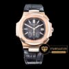 Patek Philippe Nautilus Chronograph 5980 Pembe Altın Kasa Siyah Kadran 18K ETA